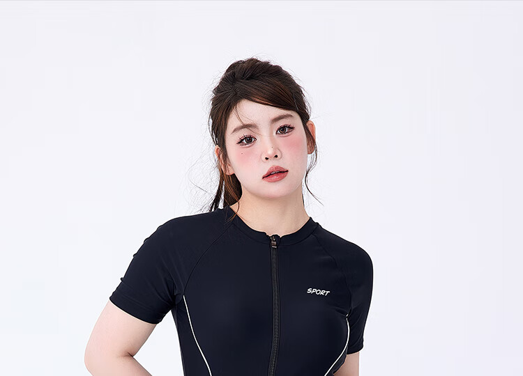 Agliondy Plus Size Swimsuit for Women, Sun Protection, Curvy, MM 2025 New Style, Slimming, Concealing, Suitable for Swimming Pools And Sports Activities 2
