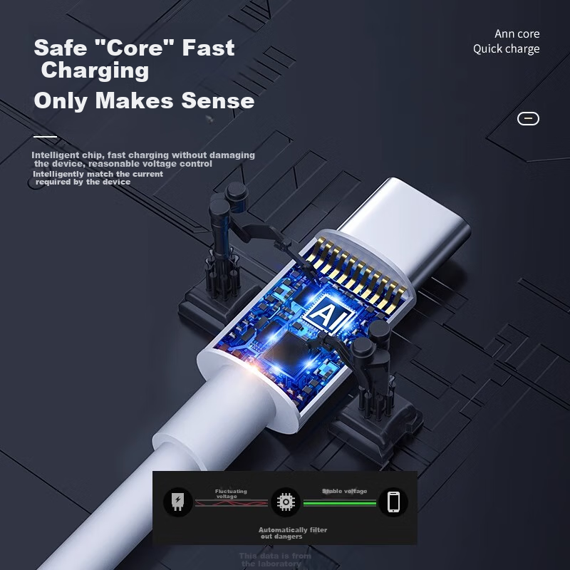 Nengshi Dual-Head Type-C Data Cable, Apple 16 Charging Cable, Fast Charging Compatible with IPhone 15/16 Pro, Huawei, Xiaomi Laptops, Dual PD Phone Charging Cable, 1.5 Meters