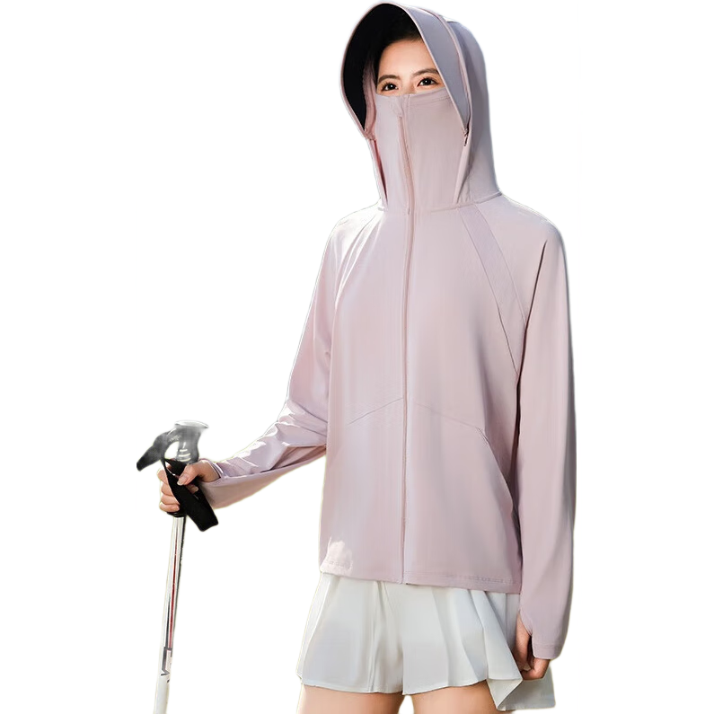 Combo Summer New Self-Operated Women's Sun Protection Jacket UV Protection Outdoor Breathable Thin Ice Silk Cycling Coat Sunproof Clothing