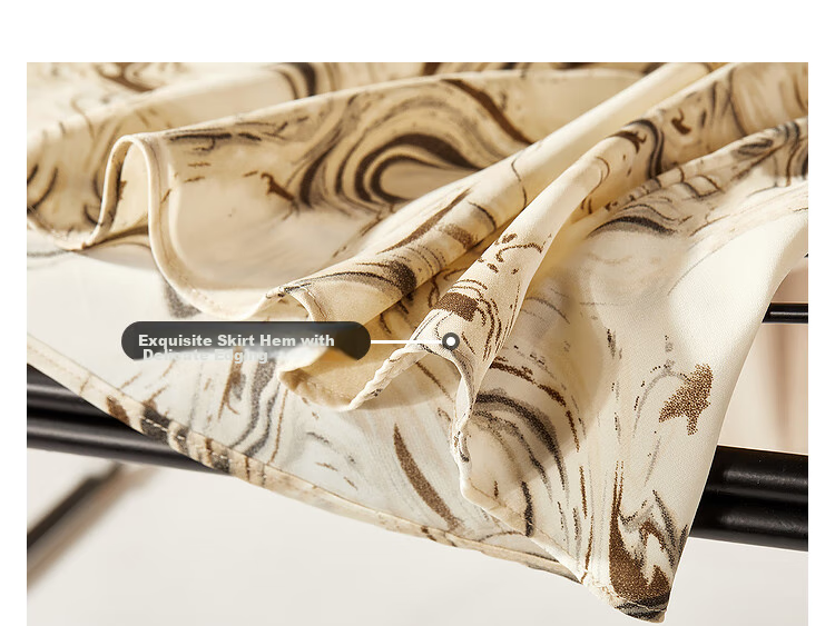 Sentubila Spring And Autumn French Floral Print Spaghetti Strap Dress Elegant Goddess Style Sexy Slimming Dress Apricot Base Floral Pattern Size S 26