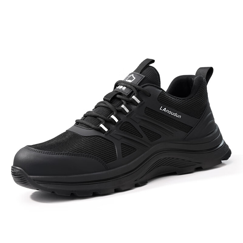 BlueOwl Shield Anti-Static Men's Safety Shoes Gas Station Work Shoes Slip-Resistant Soft Sole Durable Anti-Smash Puncture-Resistant Safety Work Shoes D289 Size 45