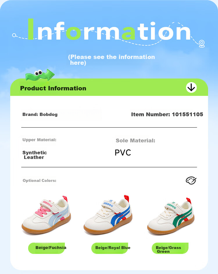 BOBDOG Children's Shoes Spring Soft-Soled Kids Running Shoes Girls Casual Sneakers 101551105 Beige/maize Pink 30 1