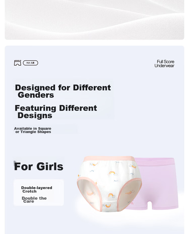 PurCotton Girls' Cotton Boxer Briefs, Soft And Breathable, 2-Pack, Little Elephant + Balloon (Boxer), 120 14