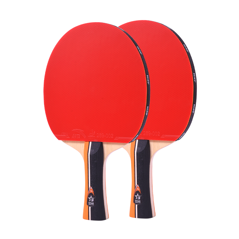Anta 3-Star Table Tennis Racket (Jingcang Fast Delivery + 6 Balls + Racket Bag) P301 Shakehand Table Tennis Paddle Pair