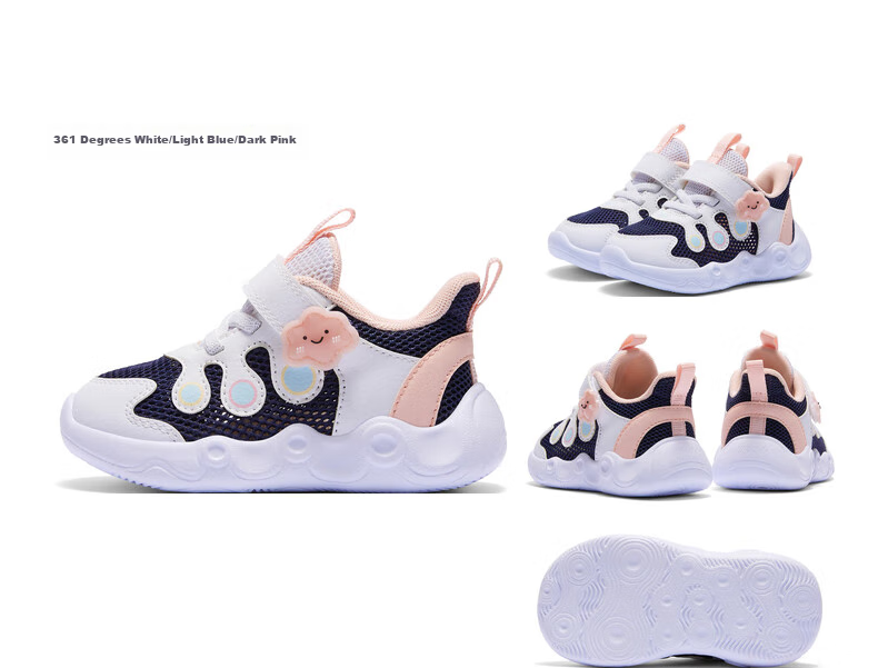 361° Children's Shoes, Toddler Walking Shoes, Summer 2026, Boys And Girls, Baby Soft-Soled Shoes, Breathable Infant Shoes, Blue, Size 27 19