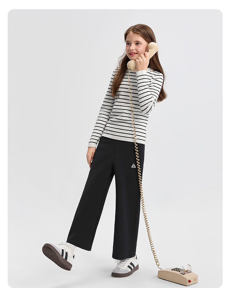 Balabala BalaOne Girls' Kids' Fleece-Lined Long Pants Winter 2025 Straight-Leg Warm Trousers 208425108012 9