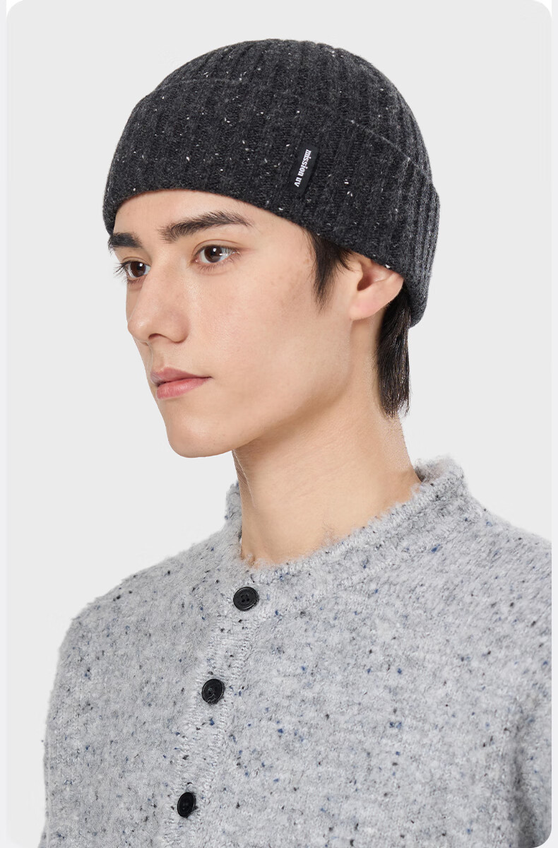 MISSION UV Pure Wool Warm Knit Beanie Cap Winter Outdoor Cold Weather Hat for Men 1