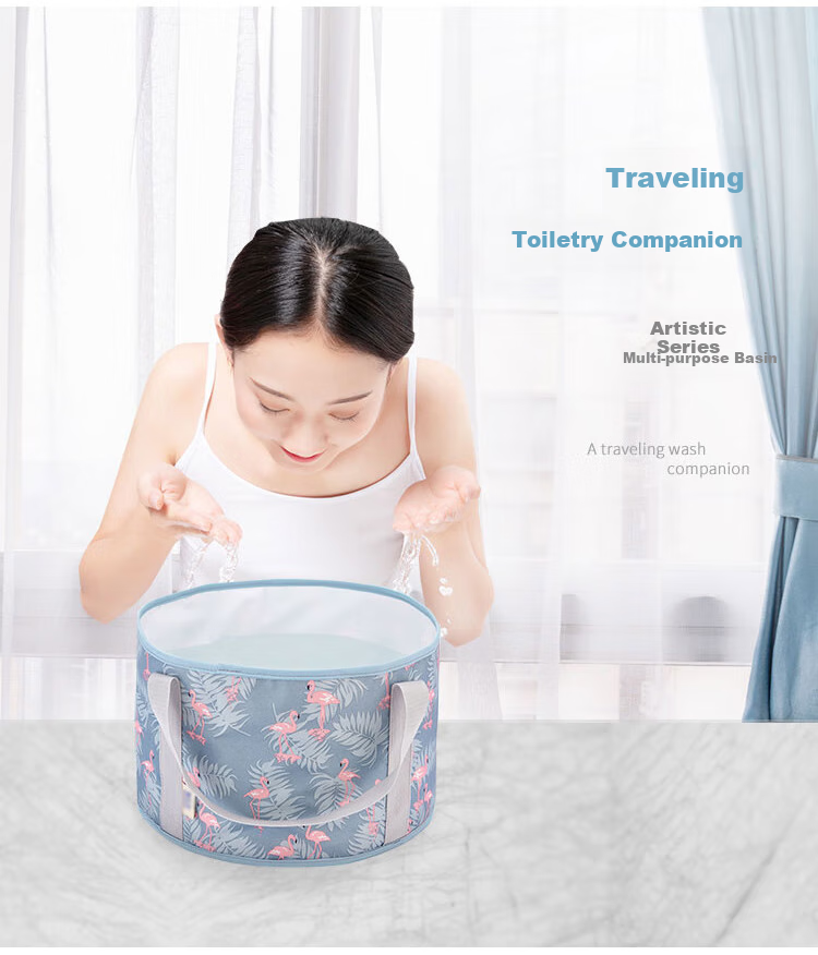 40,000km Foldable Foot Soaking Bucket Portable Insulated Foot Bath Bag for Home and Dormitory Use 2