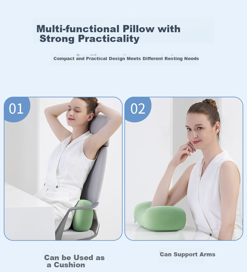Pierre Cardin Nap Pillow Cartoon Children Student Desk Lunch Break Pillow Nap Aid Face-Down Pillow Office Hug Pillow 3