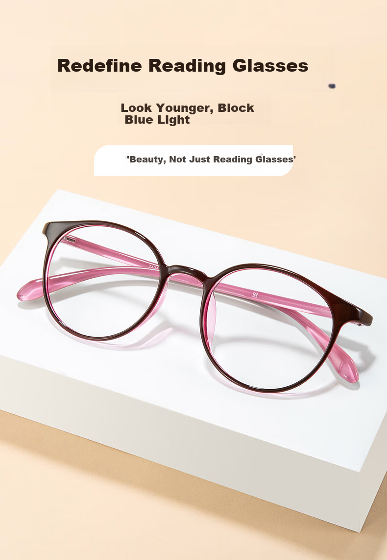Yupintang Blue Light Blocking Reading Glasses for Women, Japanese Imported High Definition Reading Glasses for Men, TR Ultra-Light Reading Glasses, Gift for Mom, 7404 Authentic Product 1