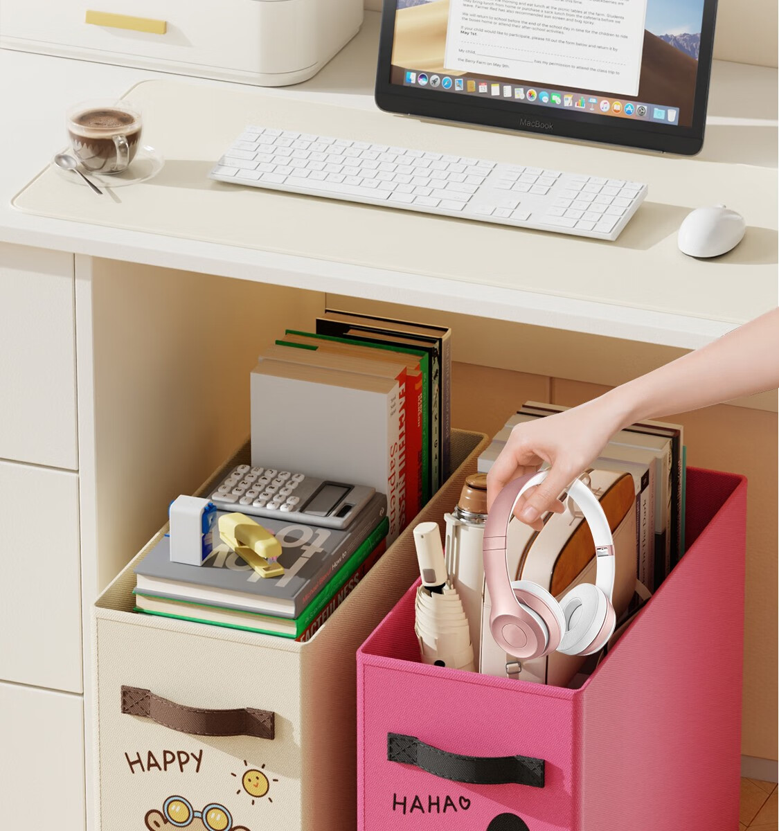 Fanyejia Under-Desk Storage Rack Organizer with Wheels for Office Desk, Small Cart for Workstation, Backpack Storage Trolley for Dormitory 11