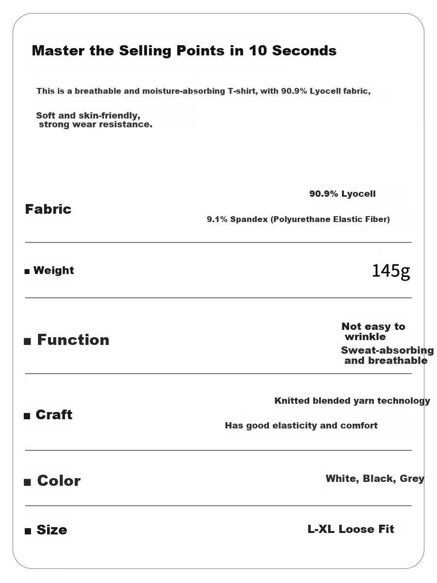 BOPRUIEY [Quality You Can Trust] Lyocell Short-Sleeve T-Shirt for Women, Summer Ice Silk Wrinkle-Resistant Solid Color Slimming Round Neck Top 1