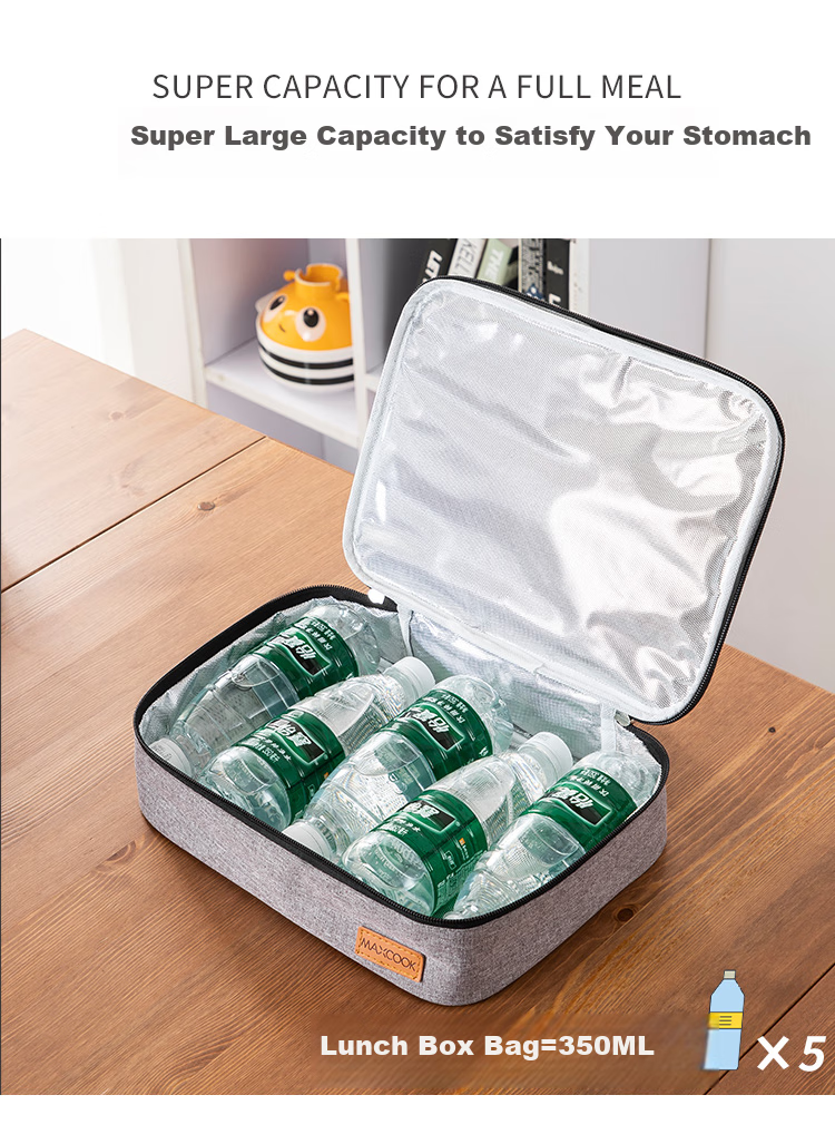 MAXCOOK Insulated Lunch Box Bag Creative Portable Aluminum Foil Thermal Lunch Box Tote MCPJ6162 4