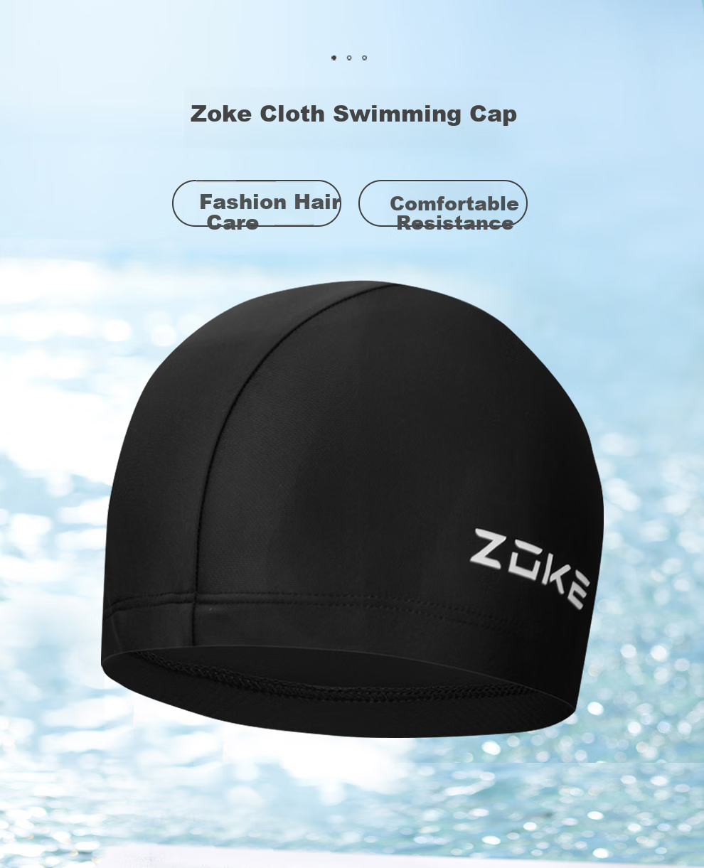 ZOKE Swim Cap Knitted Unisex Solid Color Comfortable Non-Binding Swimming Cap 621503342-2 1
