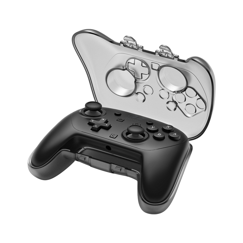 NEWDERY Switch 2 Pro Controller Protective Case NS2 Controller Storage Box Full Coverage Hard Shell Pro 2 Anti-Pressure Drop Transparent Protective Sleeve Second Generation Accessories