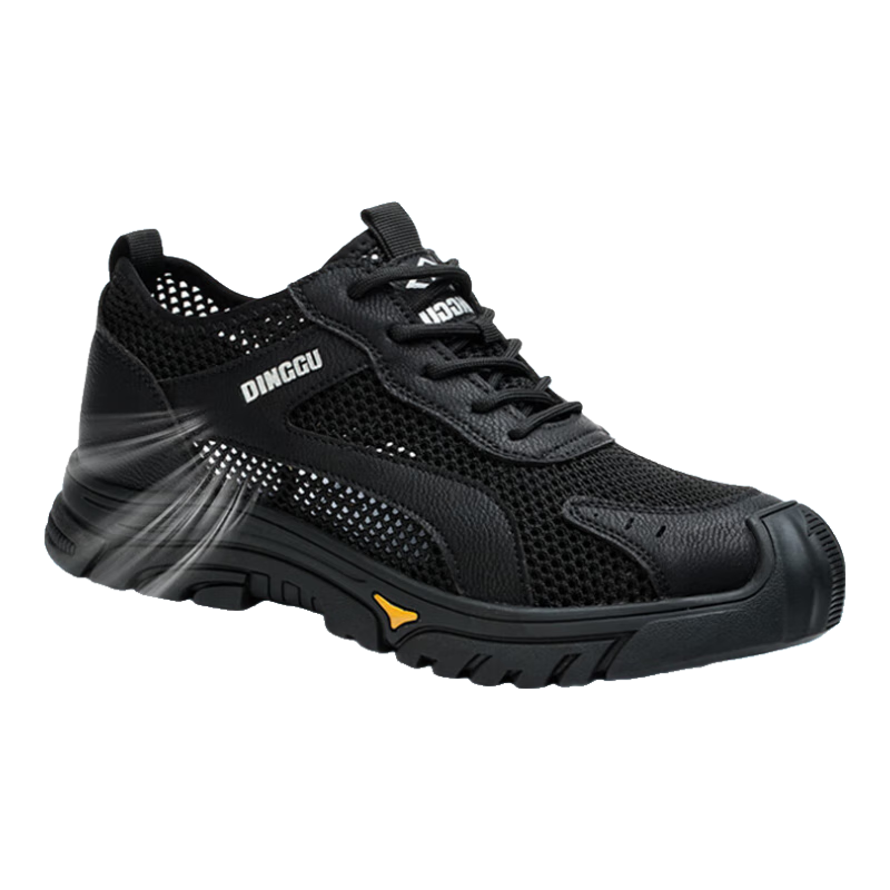 Dinggu Safety Shoes for Men, Anti-Smashing, Anti-Puncture Steel Toe, All-Season Work Boots 1113heiDW43