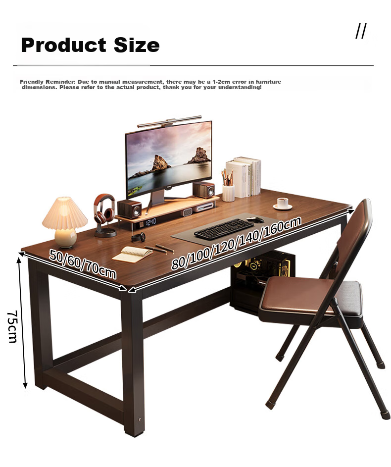 Quanpinwu Computer Desk, Home Desktop Gaming Table, Study Office Writing Desk, Long Table for Bedroom And Training 18