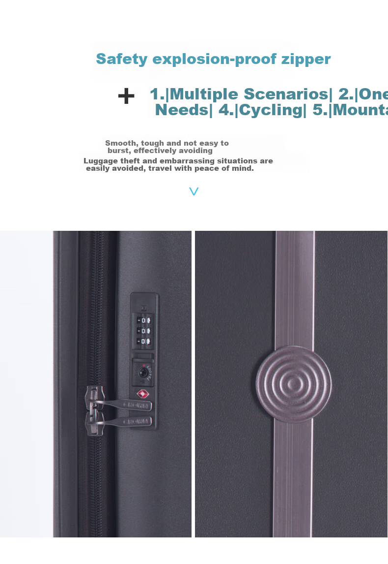 CROWN Side-Opening Suitcase, Aluminum Frame, Large Capacity, Summer Travel Luggage, 5292, Blue, 28 Inches, Requires Check-I 9