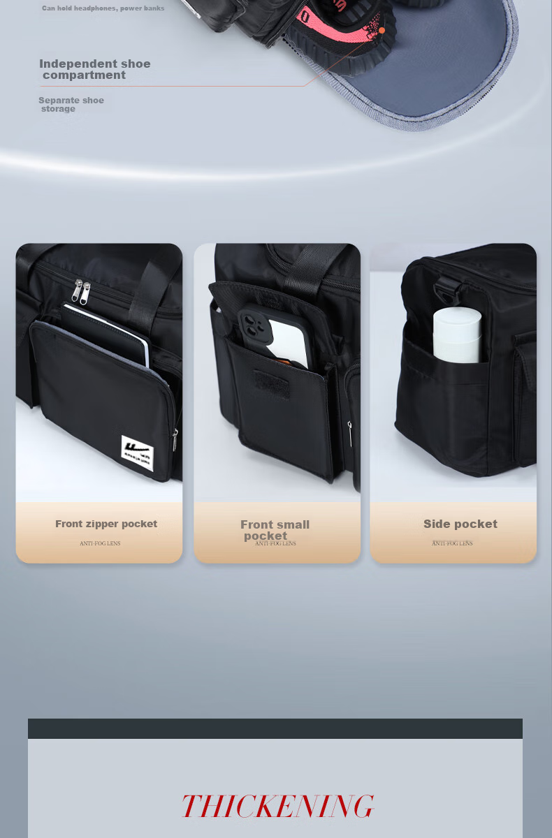 Huili Travel Bag, Large Capacity for Men, Business Trip Handheld Luggage Bag, Lightweight Portable Storage Bag, Wet And Dry Separation Sports Fitness Bag for Wome 2