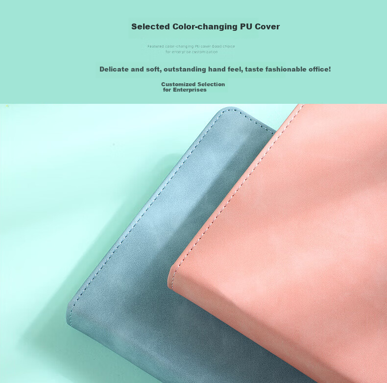 TENGXIONG A5 Notebook, Thickened Business Office Stationery, Meeting Record Clip-On Leather Cover Notebook, B5 Simple Diary, Gift Box, Corporate Business Souvenir, Customizable Logo 5