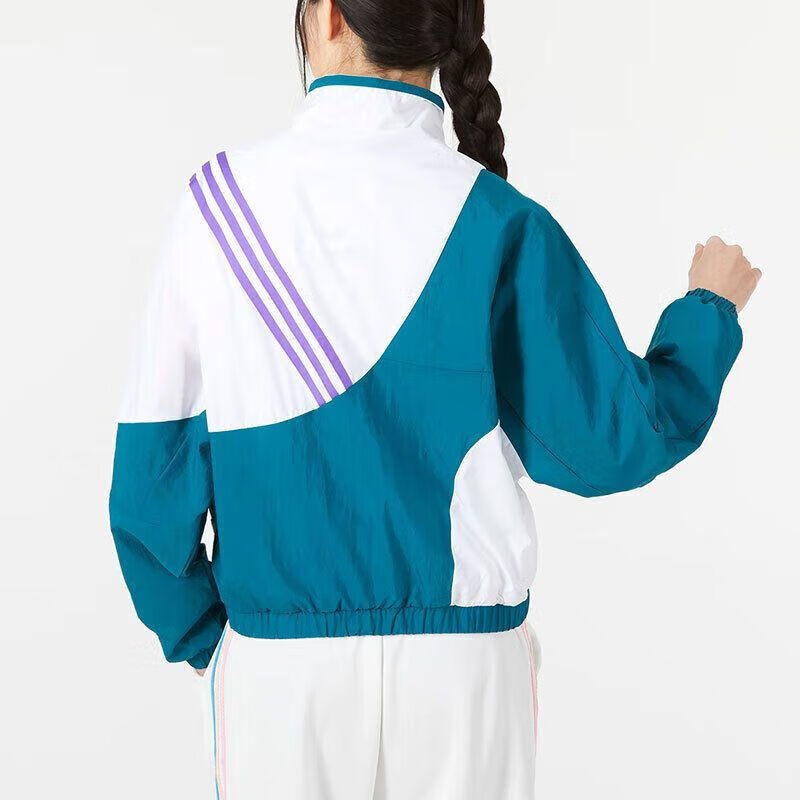 Adidas Women's Sports Casual Woven Loose Jacket HF7327 White 2XL 2