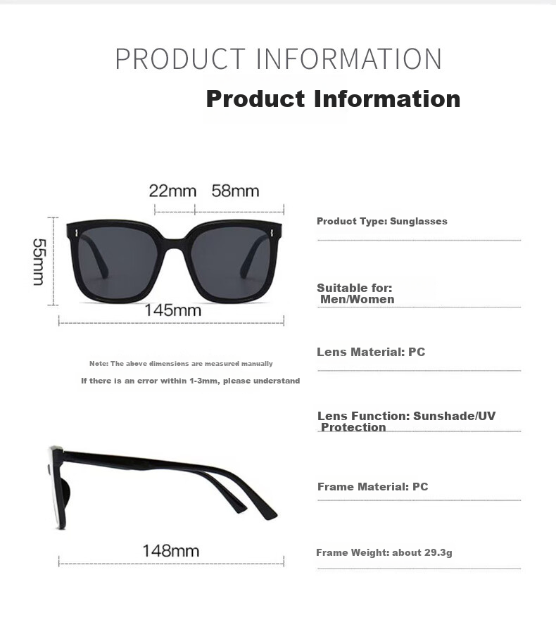 BORSIYZOL Sunglasses for Men And Women, UV Protection, New Model 2025, 9002 11