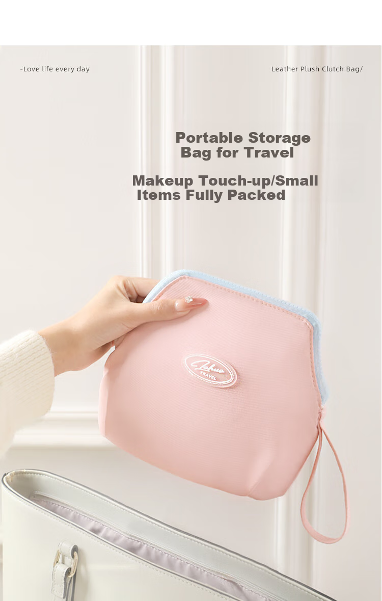 Lehuolvxing Portable Cosmetic Bag for Women, 2026 New Stylish Small Size Toiletry Organizer for Skincare Products And Lipstick, Travel Mini Storage Pouch 10