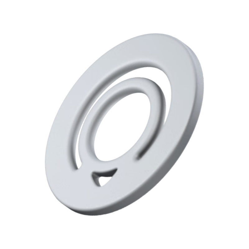 Pisen Double-Sided Magnetic Silicone Ring Holder Phone Stand, Compact Portable Stable 360° Rotating Detachable, Suitable for Apple 17 Pro Max, Huawei Mate 70 Titanium Original Color