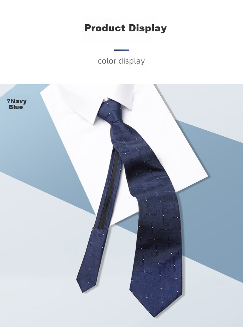 Luomeng Men's Pre-Tied Business Necktie, Easy Roll-Up 8cm Classic Gentleman Style, Gift Box Set for Husband Or Boyfriend 8