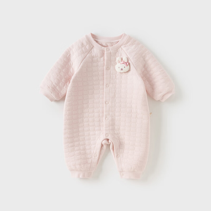 DAVE & BELLA Newborn Class A Quilted Romper Baby Boys Autumn Winter Antibacterial Mite-Resistant Girls One-Piece Suit