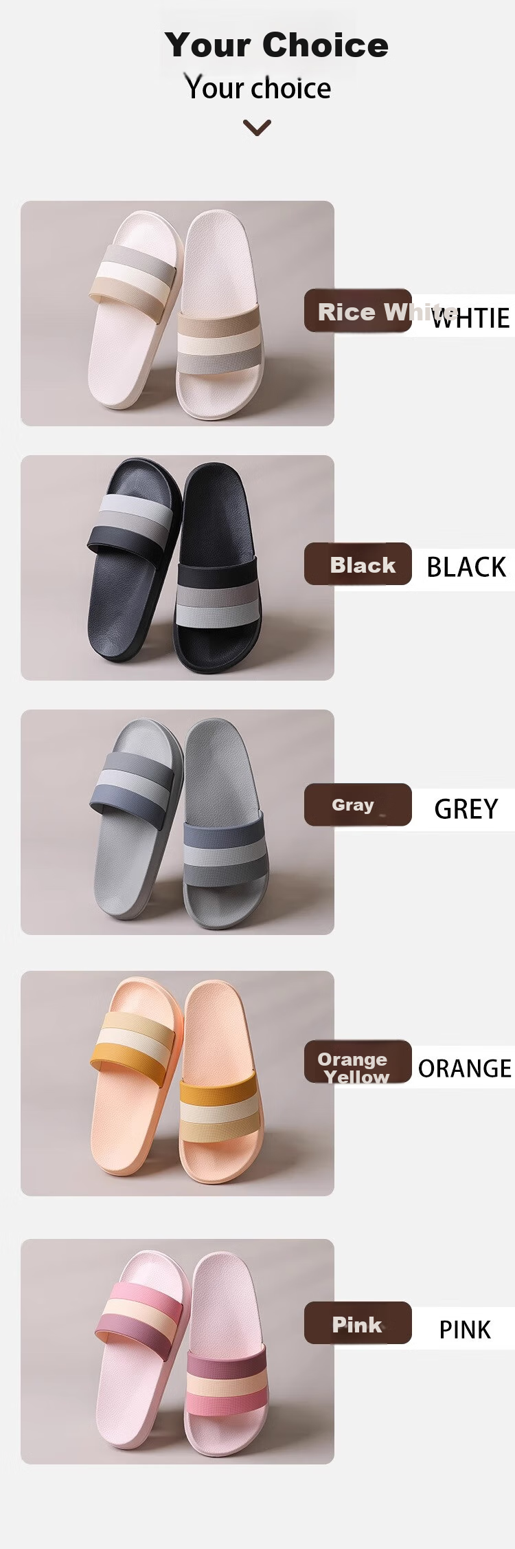 GUOLUOFEI Non-Slip Indoor Slippers for Men, Summer Thick-Soled Odor-Free Bathroom Outdoor Wear, Gray, Size 43-44 13