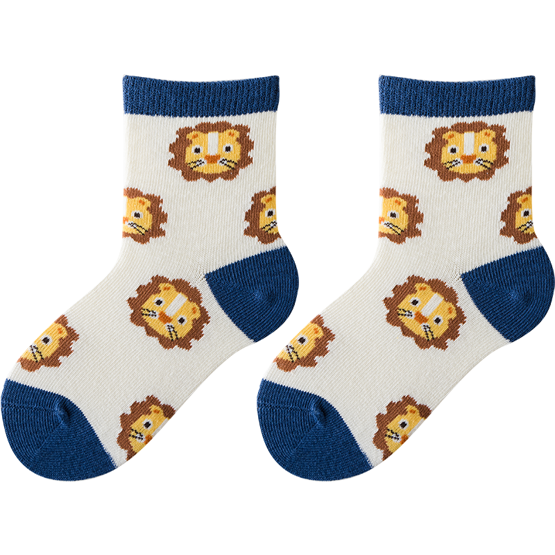 Caramella Kids Socks Boys Autumn Winter Pure Cotton Ins Children's Socks Baby Cute Long Non-Slip Socks