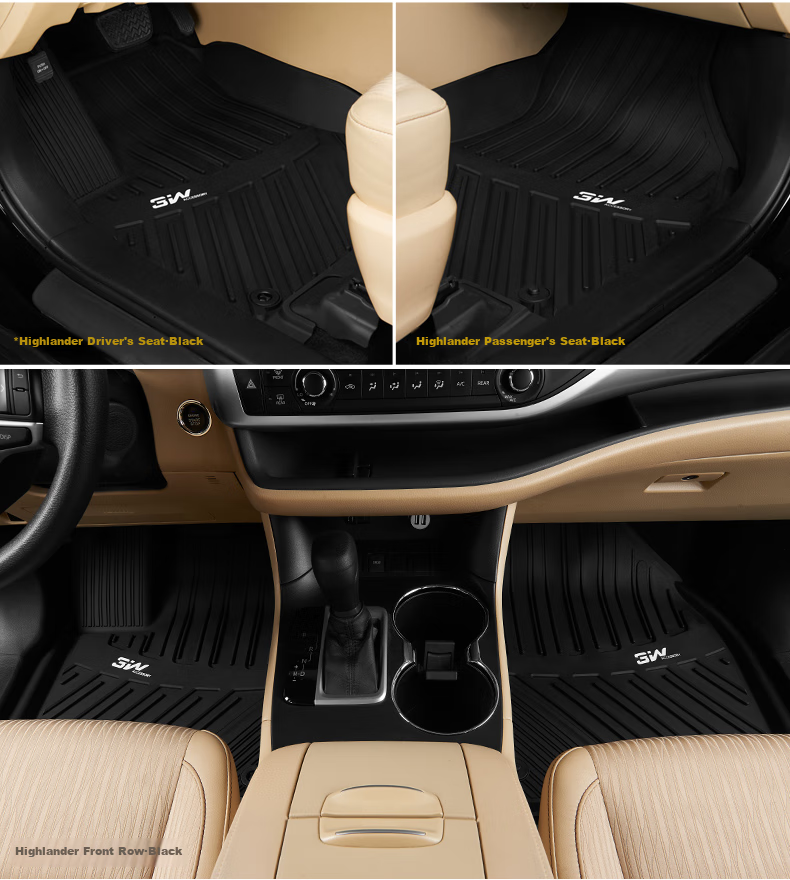 3W Suitable for Toyota Hybrid Gasoline Version New Camry, Specialized TPE Car Floor Mats + Carpet Surface Double-Layer Customized [2018-2022 Models] 13