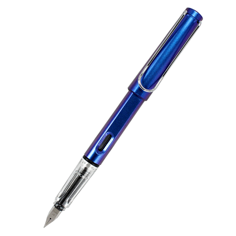 HERO Erasable Fountain Pen 369 Ergonomic Design for Third-Grade Elementary Students, Heat-Sensitive Easy-To Ink Pen for Male And Female Beginners, F Nib, Color-Changing Blue