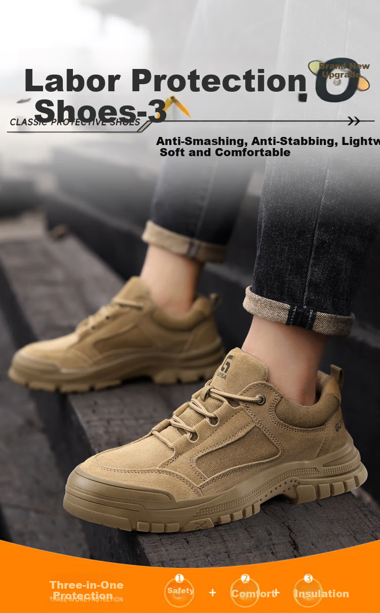 JUNBU Safety Shoes for Men, Steel Toe Cap, Puncture-Resistant, Welding, Lightweight, Comfortable, Wear-Resistant Work Boots 9173 Size 44 1