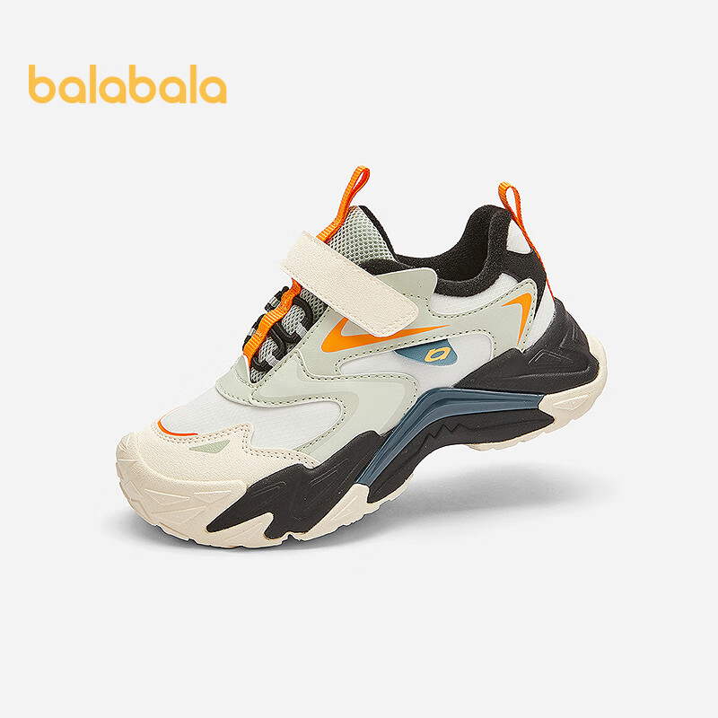 Balabala Kids Sports Shoes Boys Girls Dad Sneakers 2025 New Autumn Winter Outdoor Non-slip Fleece Warm Trendy Shoes
