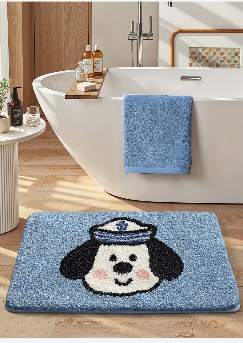 Da Jiang Bathroom Floor Mat Absorbent Bath Mat Toilet Door Entrance Rug 40x60cm 10