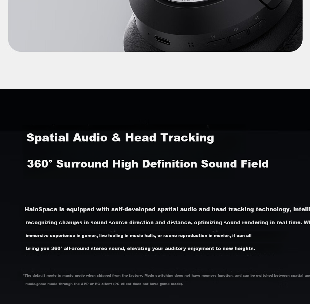 EDIFIER Halo Space Over-Ear Active Noise Cancelling Bluetooth Headphones, Gaming Headset, Wireless Bluetooth, 2.4GHz, High-Definition Microphone, Breakthrough Black, Graduation Gift 8