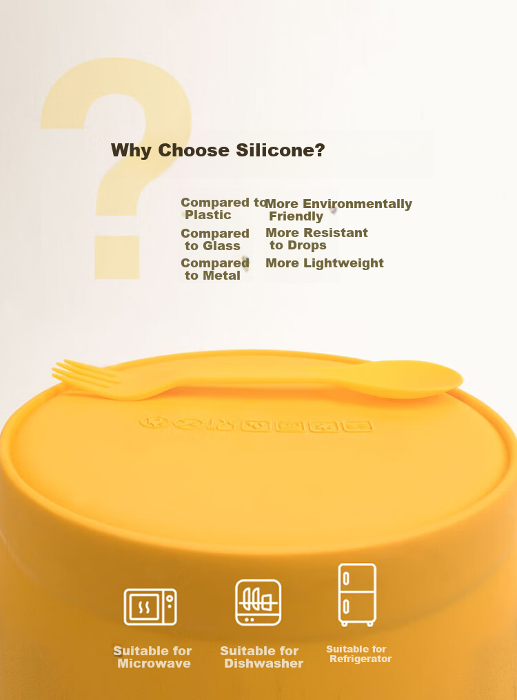 BANANA TRIP Portable Folding Bowl for Travel, Silicone Utensil Fruit Storage Container with Lid, Extendable Bowl, Orange, Medium Size, 750ml 2