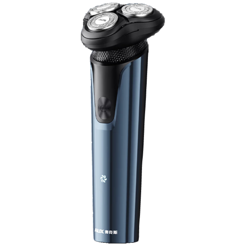 AUX Electric Shaver for Men Rotary Electric Razor Stainless Steel Floating Triple Blades Sensitive Skin Portable Gift Graduation Present