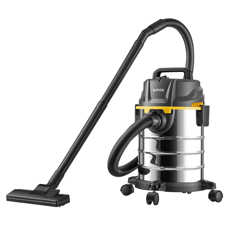 SUPOR Barrel Vacuum Cleaner for Home And Industrial Use, High Suction Power, 20L Capacity, Wet/dry/blow Three-In Stainless Steel, for Post-Construction Cleaning, Renovation, Commercial Use, Carpet, Pet Hair, High-Power EVCB-73S