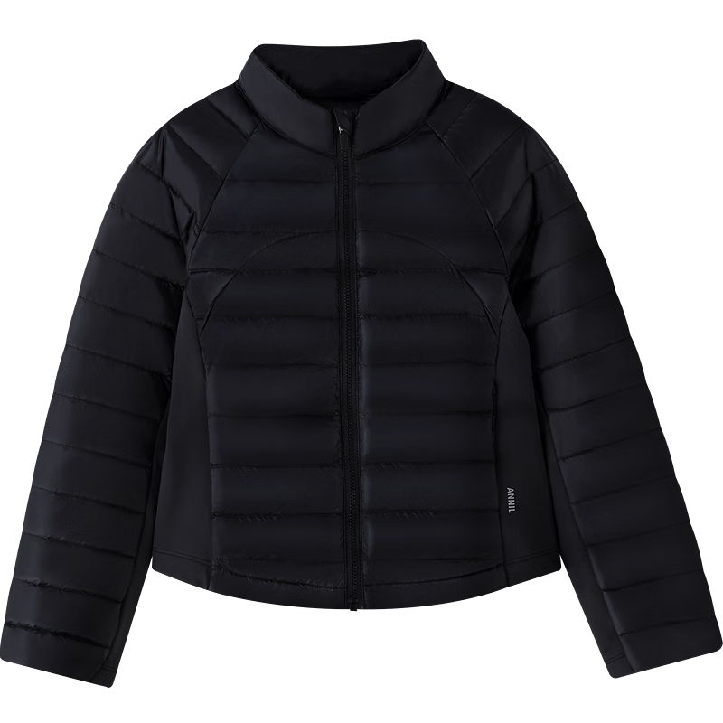 Annil Kids Girls Three-Proof Short Down Jacket 2025 Winter New Heated Black 130