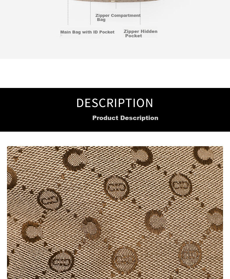 C.BANNER Women's Handbag, Crossbody Bag, Shoulder Bag, Monogram Phone Pouch, Practical Commuter Bag, Brand Birthday Gift for Girlfriend on May 20 4