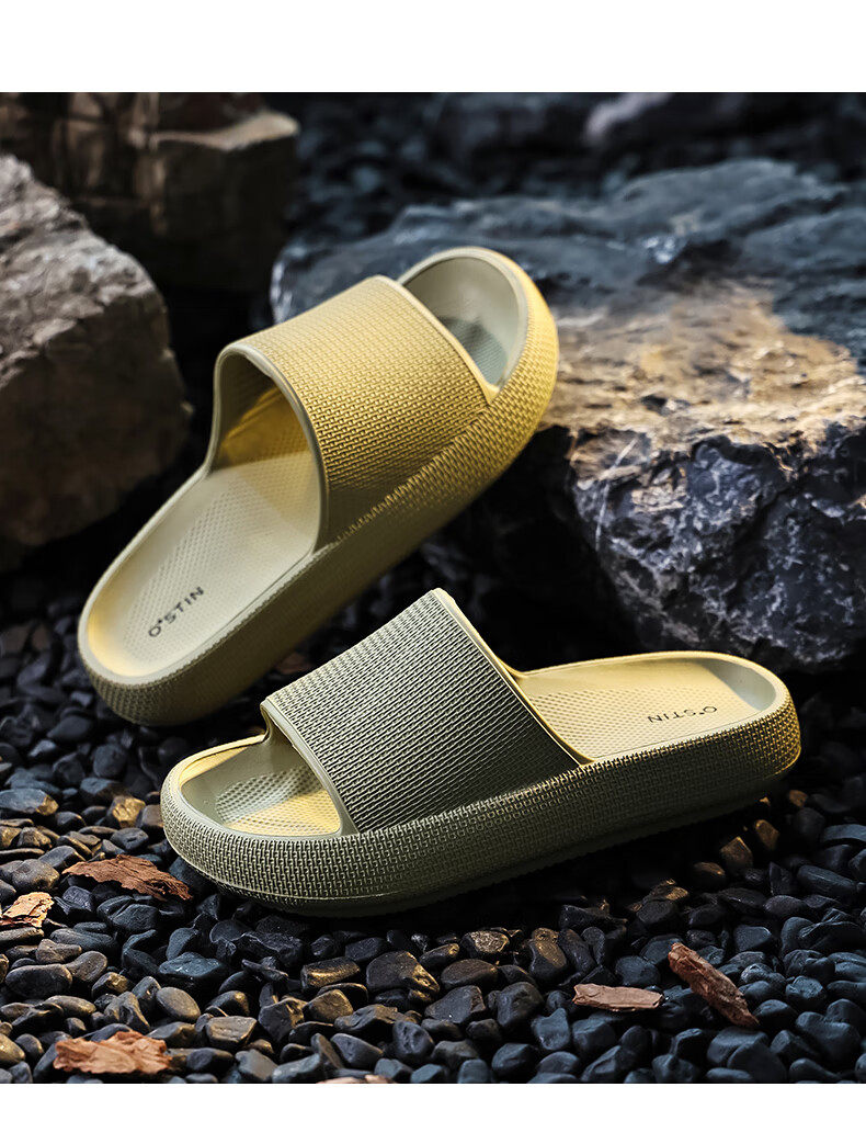 XGGC Men's Summer Outdoor Thick-Soled Non-Slip Sports Slippers, Women's Dark Gray 38-39 6