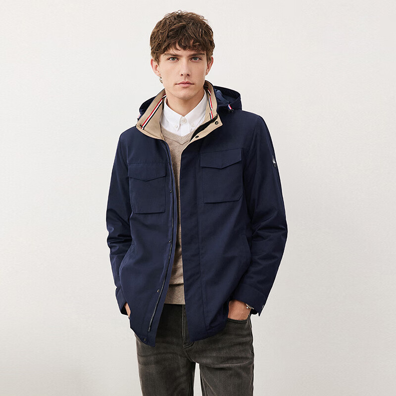 NaviKeel Italian Small Sailboat Autumn Winter Men's Hooded Cotton Padded Windproof Warm Jacket 1331013509