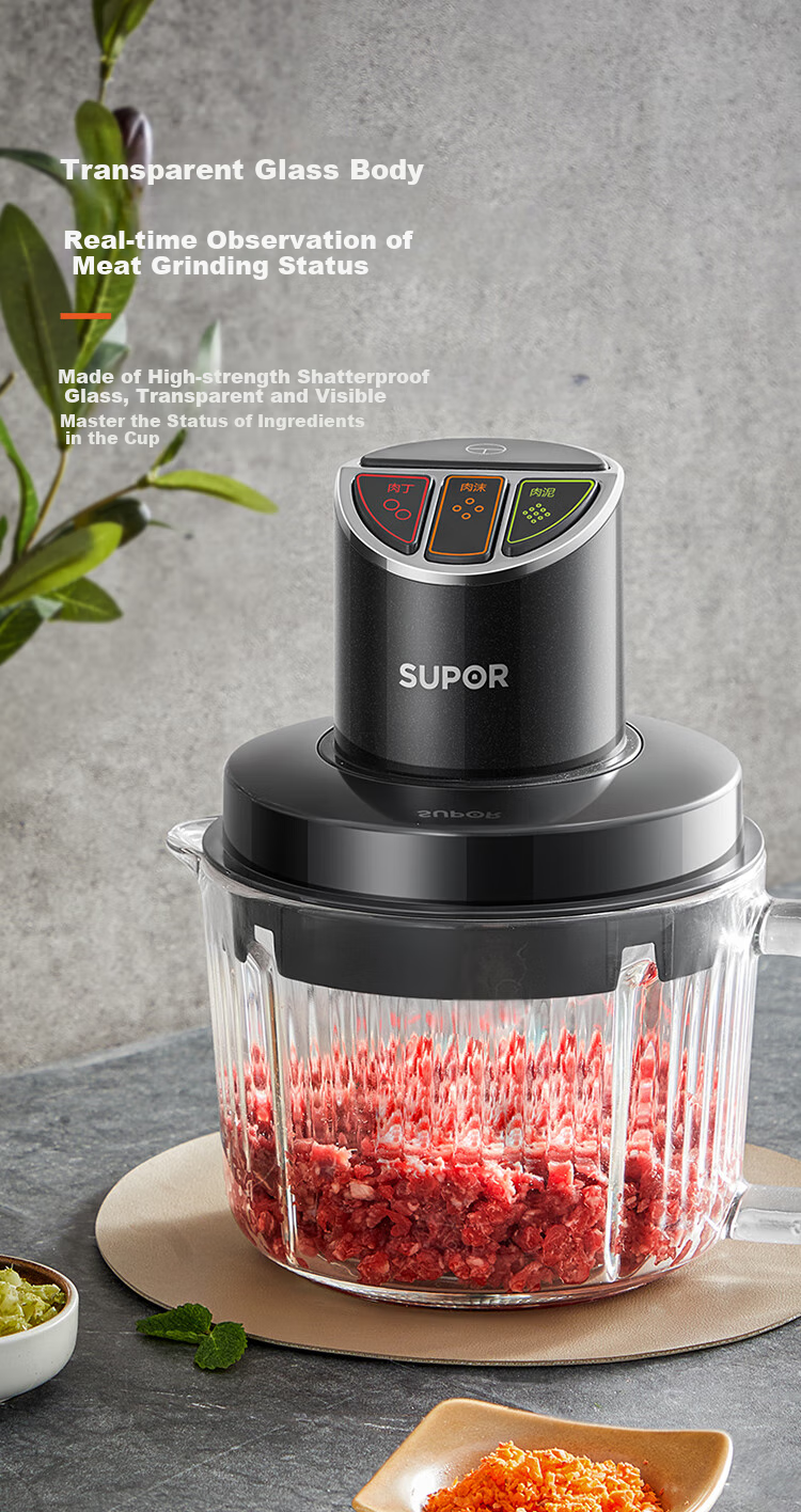 SUPOR Electric Meat Grinder Household Multifunctional Food Processor with Titanium Blades 2.2L Large Capacity Chopper Mincer Mixer JR72S-B220 14