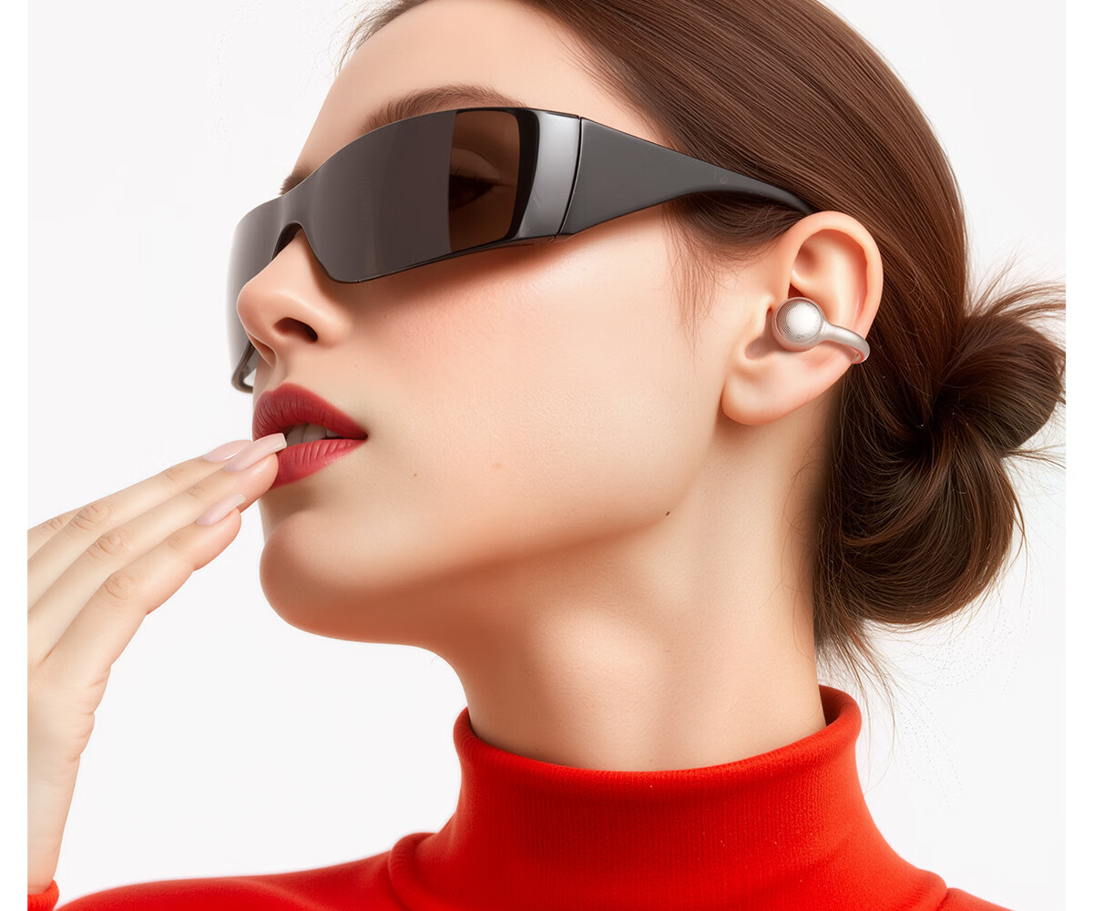 Edifier Huazai Bluetooth Ear Clip Earphones OLED Display IP56 Waterproof Bluetooth 5.4 35H Battery Life Compatible with Apple Huawei Xiaomi Eden Purple 10