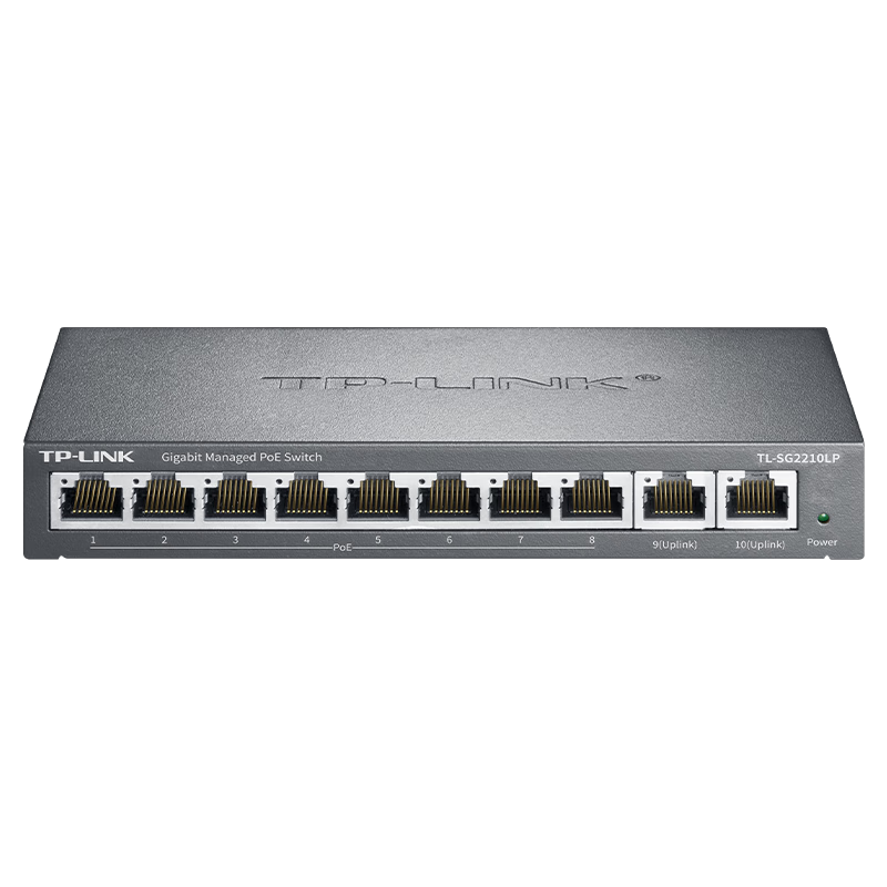 TP-LINK 10-Port Gigabit 8-Port PoE Cloud Management Switch, TL-SG2210LP Full Box Set (12 Units)