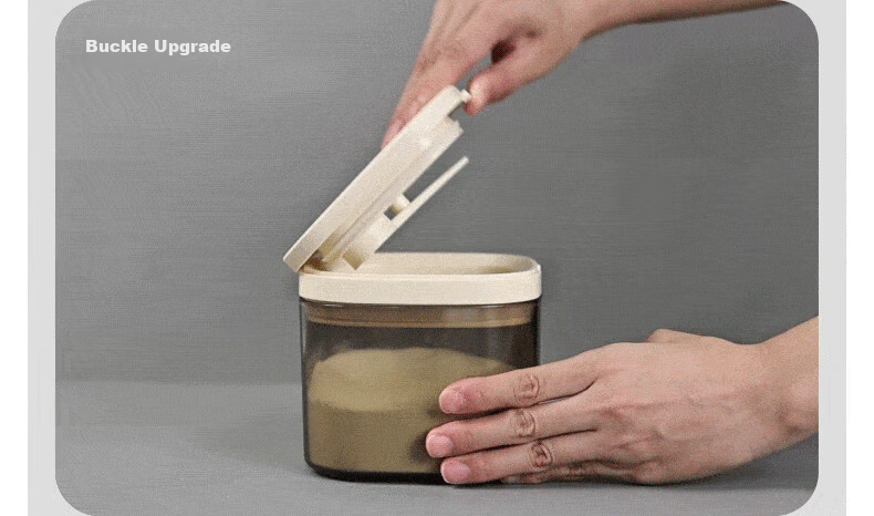 ANKOU Milk Powder Container, Baby Formula Canister, Sealed Jar, Portable Rice Cereal Box, Light-Proof Complementary Food Container with Magnetic Suction And Flat Scraper, 1200ML 13