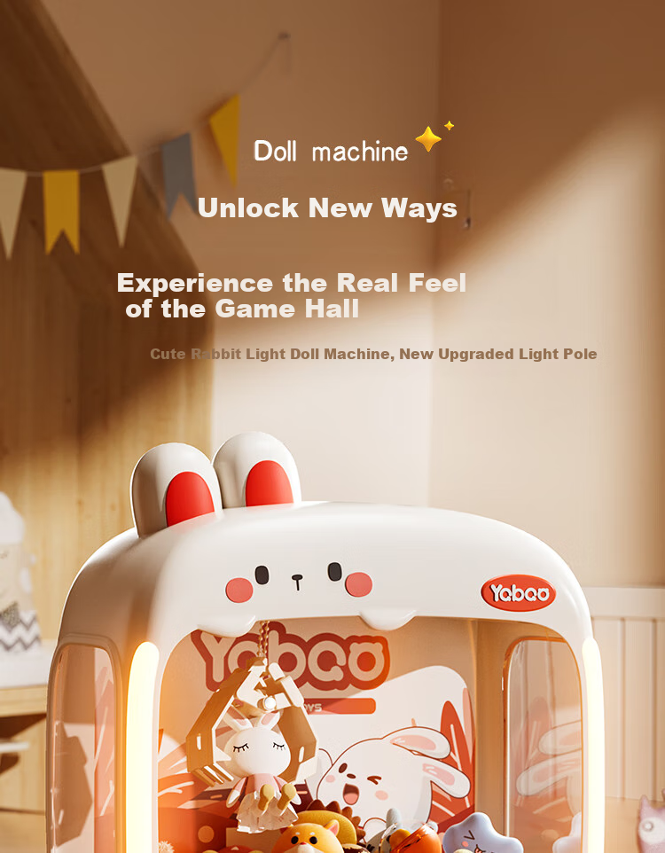 AoZhiJia Children's Toy Claw Machine for Girls Aged 3-6, Large-Sized Plush Doll Grabber, Birthday Gift 2